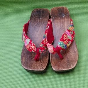 Japanese wooden sandals